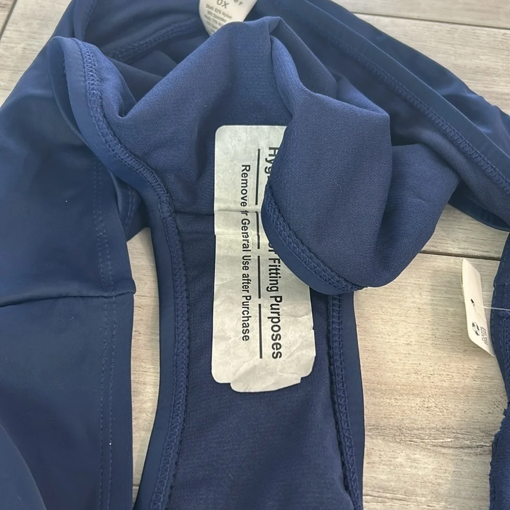 Peyton & Parker navy blue bikini swim bottoms size OX NWOT